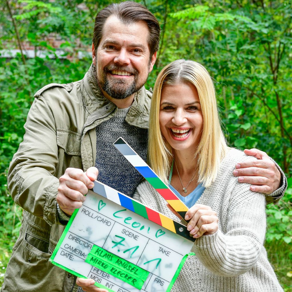 Daniel Fehlow und Susan Sideropoulos am Set des dritten GZSZ-Spin-offs