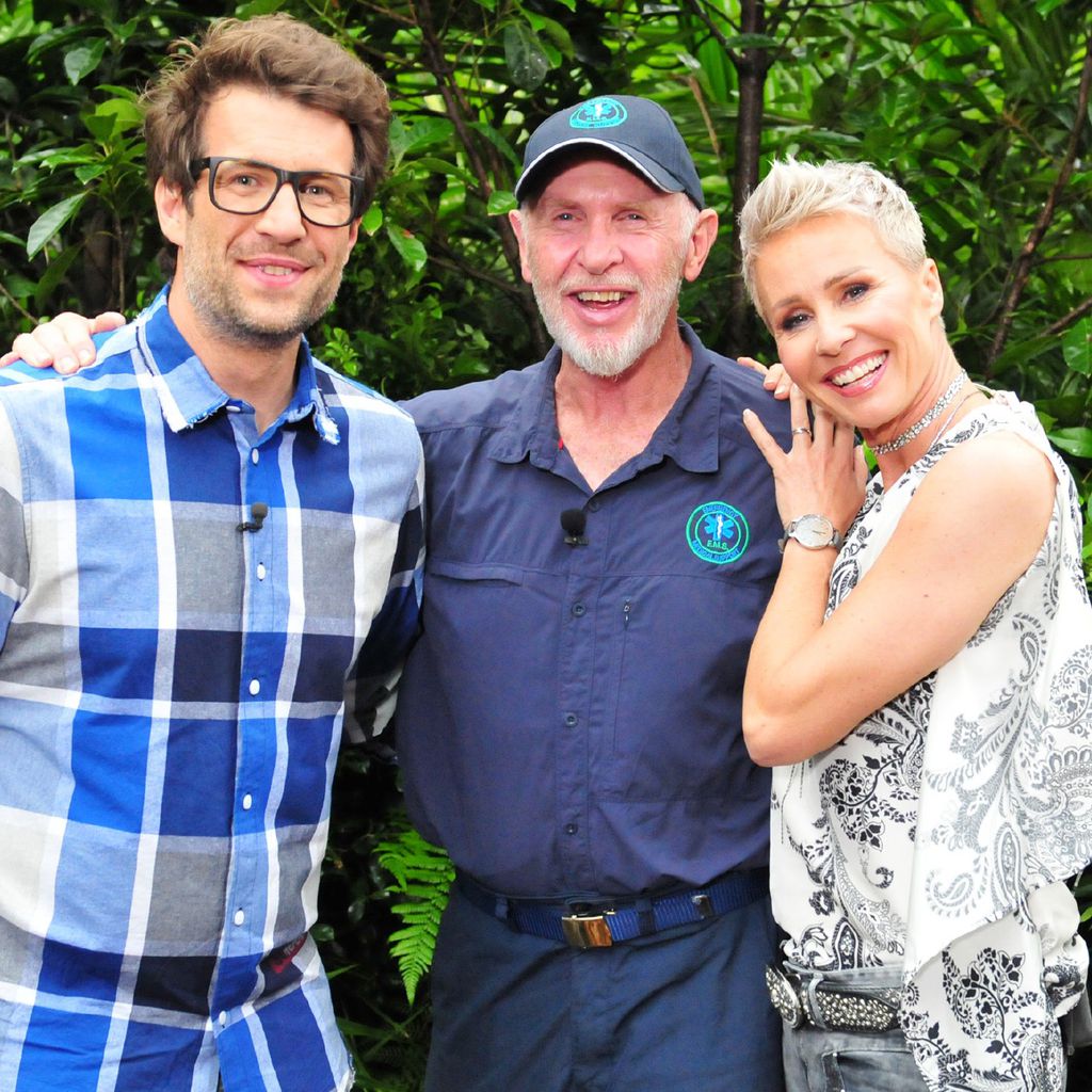 Moderatoren-Duo Daniel Hartwich und Sonja Zietlow mit Dr. Bob
