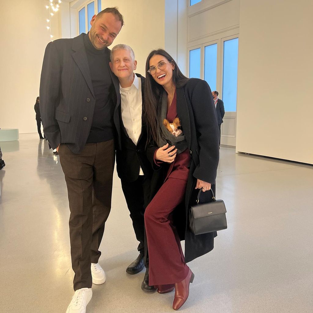 Daniel Humm, Roni Horn und Demi Moore, April 2022