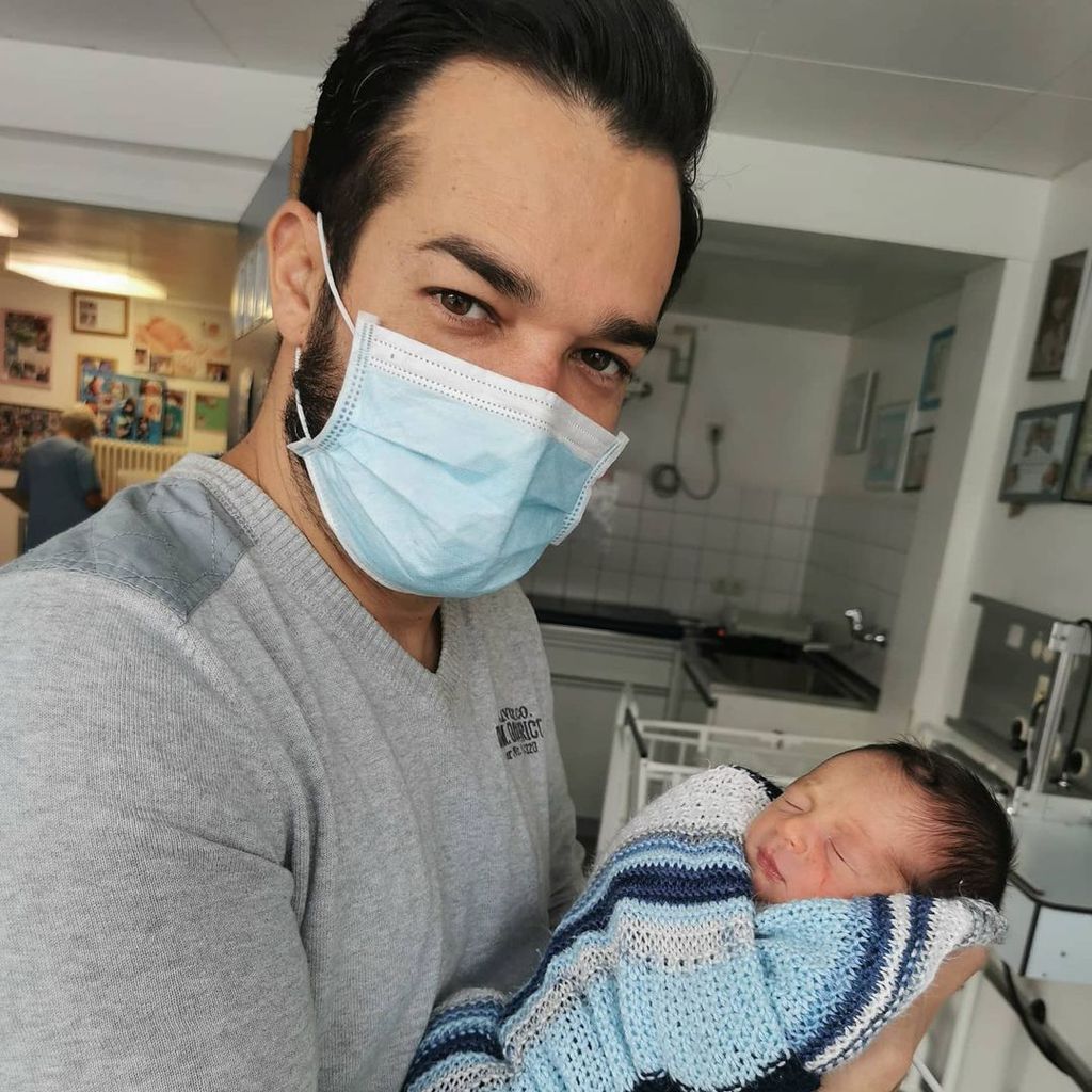 Daniel Lopes mit seinem Sohn Ravi, September 2020