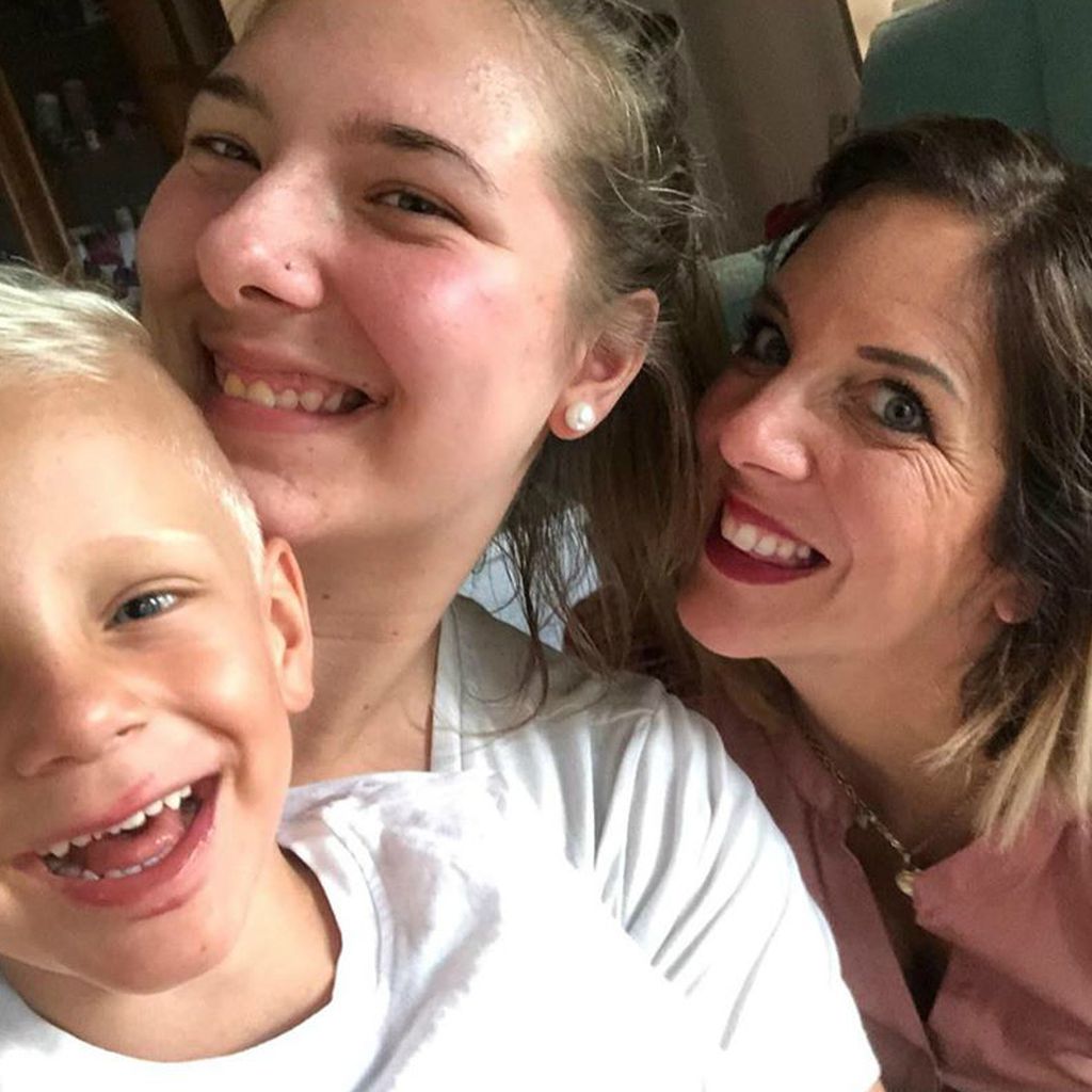 Daniela Büchner mit Tochter Joelina und Sohn Diego