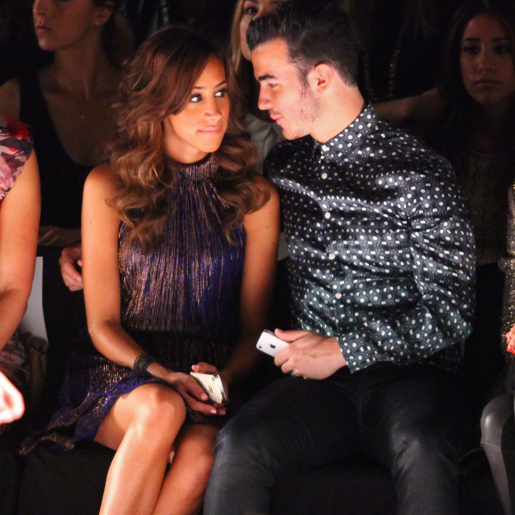 Danielle Jonas mit Ehemann Kevin bei der Mercedes-Benz Fashion Week in New York, 2012