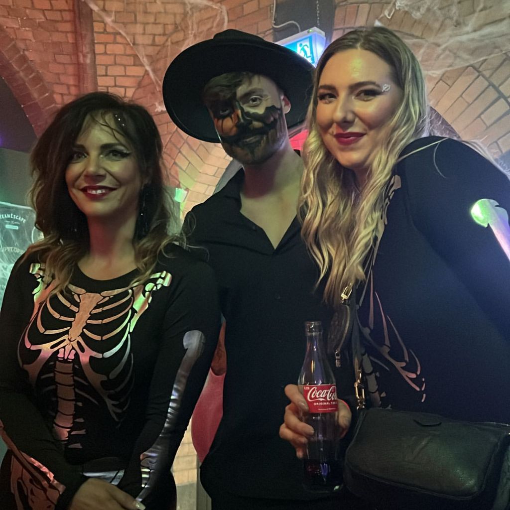 Danni Büchner, Niko Griesert und Joelina Karabas im Oktober 2022
