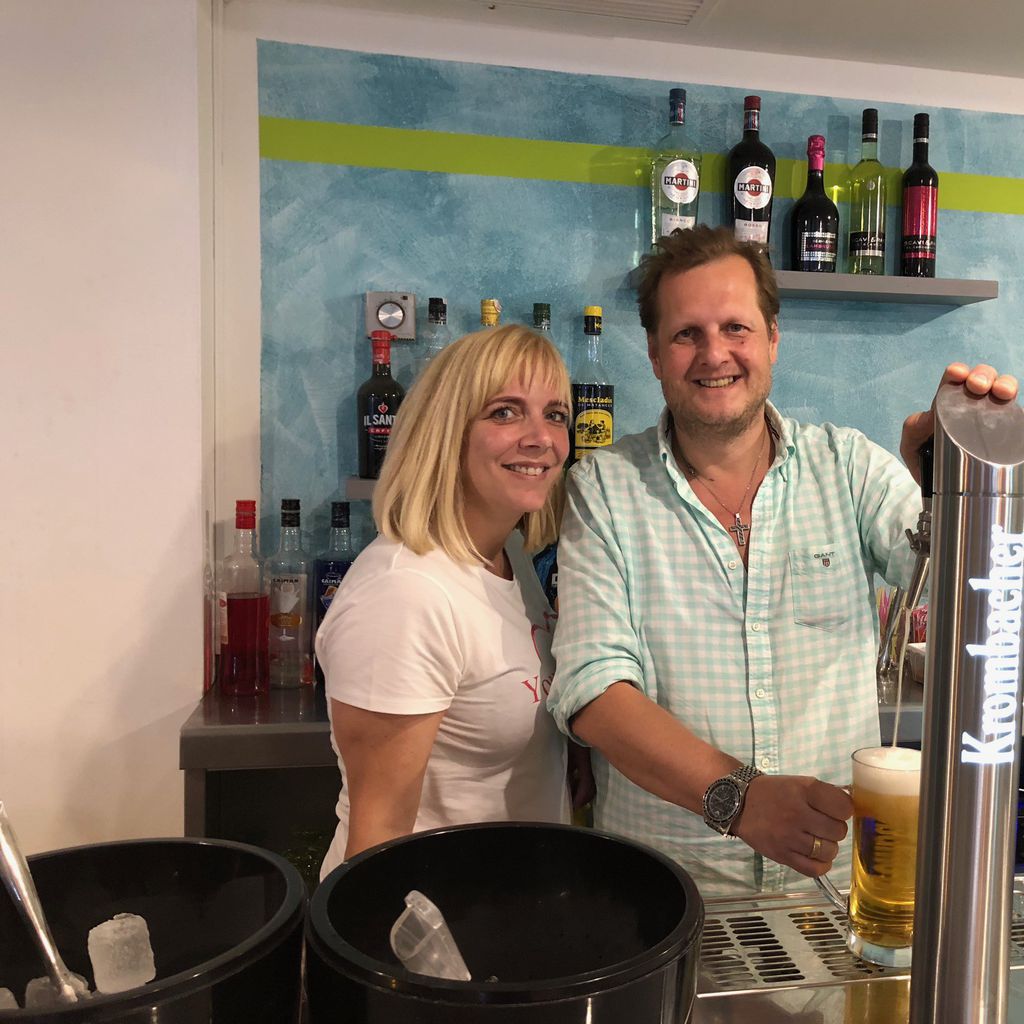 Danni und Jens Büchner in der Faneteria