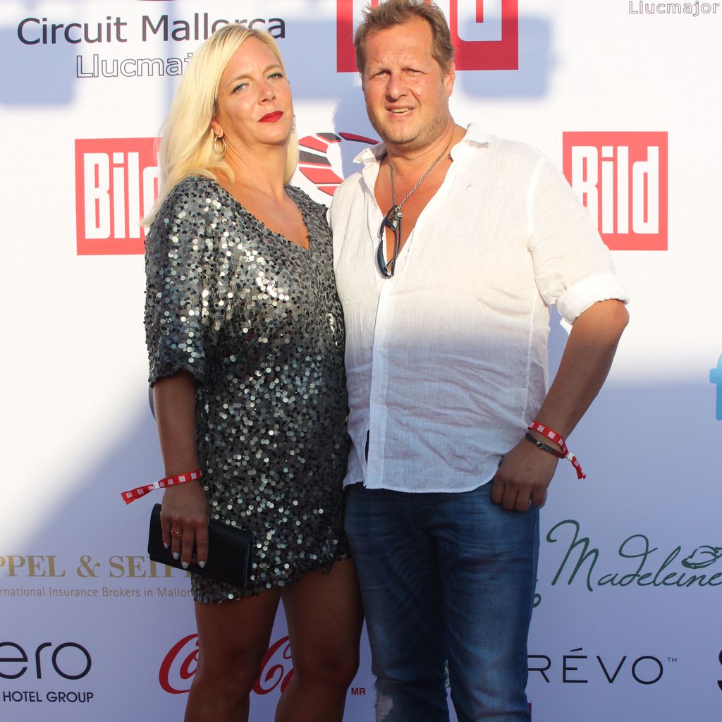 Danni und Jens Büchner auf der Bild-Party im Jahr 2017