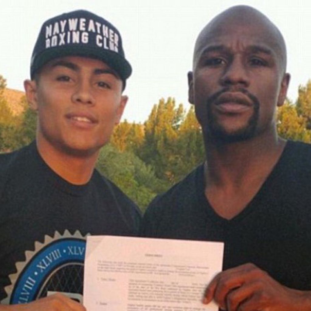 Danny González und Floyd Mayweather