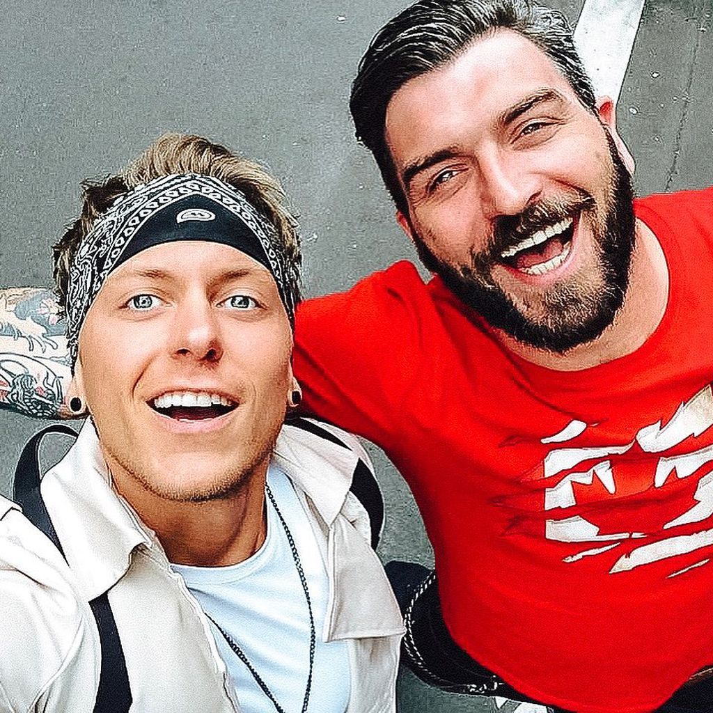 Schauspieler Danny Liedtke und Ingo Kantorek