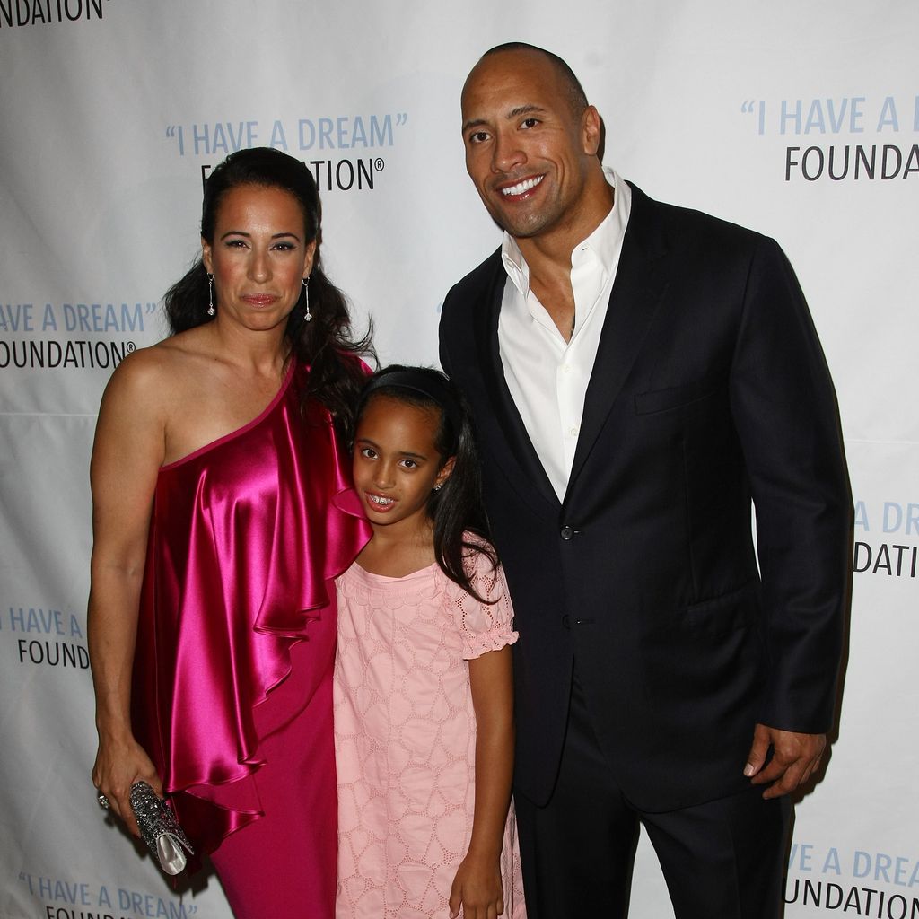 Dany Garcia und Dwayne "The Rock" Johnson mit ihrer Tochter Simone, 2009