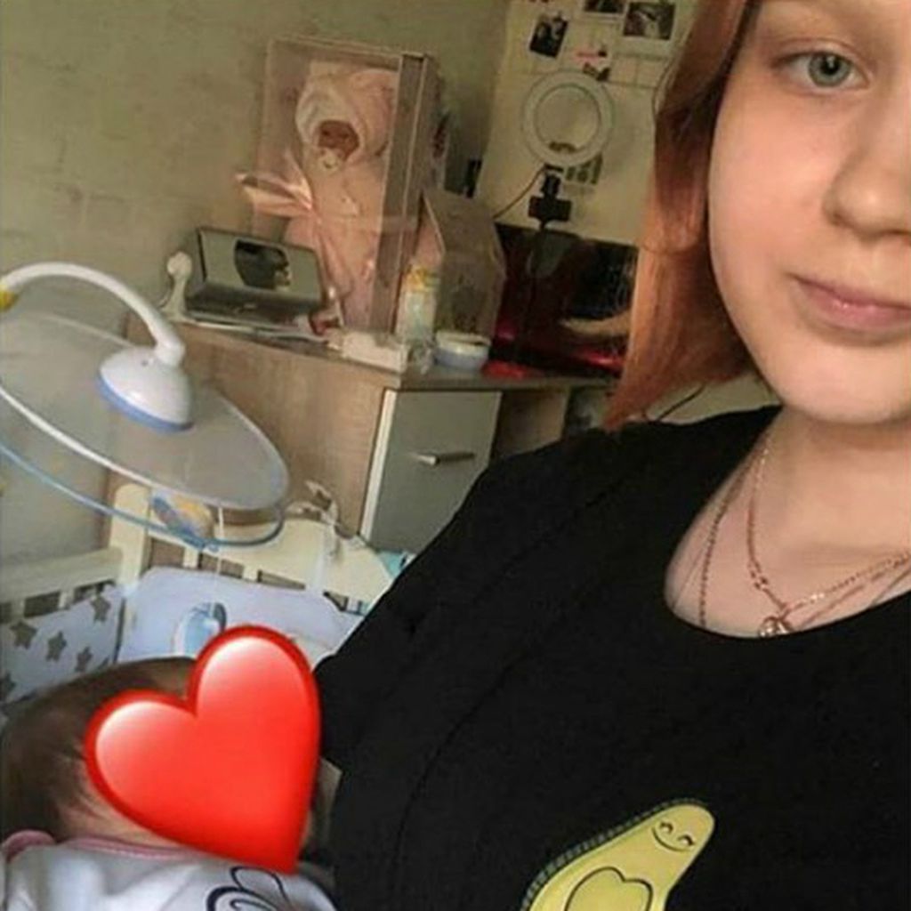 Darya Sudnishnikova mit ihrer Tochter Emily, September 2020