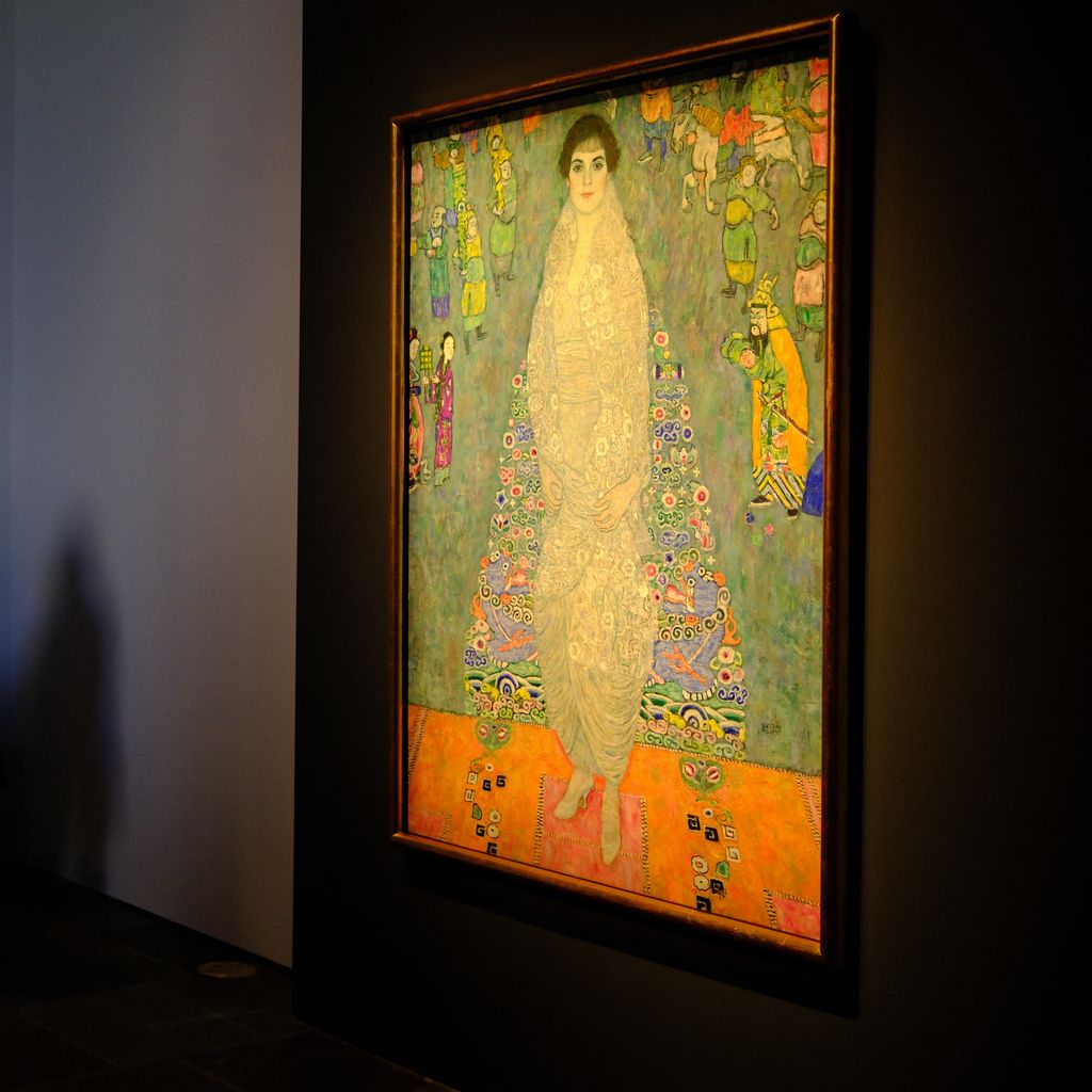 Gustav Klimts "Bildnis Elisabeth Lederer" bei Sotheby's Marquee Sales Series in New York, fotografiert von Charly Triballeau/Afp