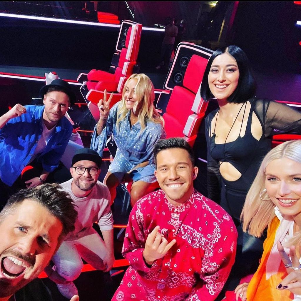 Die Jury und die Moderatoren von "The Voice of Germany"