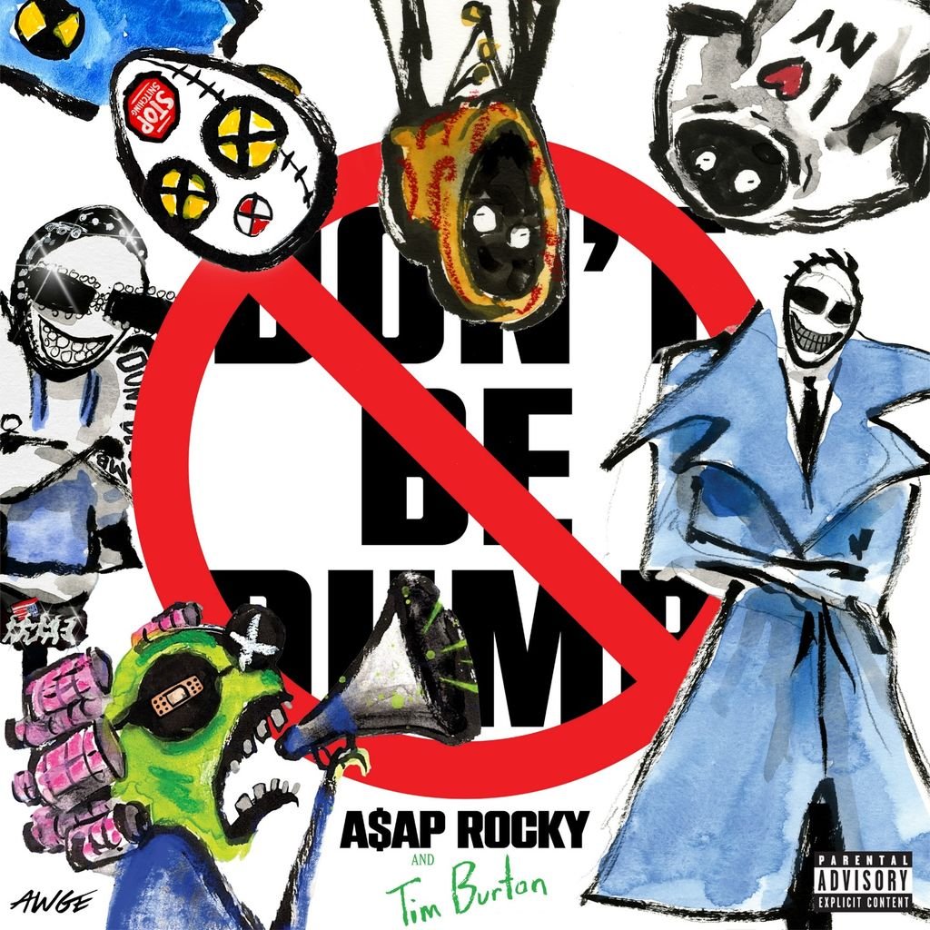 Tim Burton entwarf das Cover von ASAP Rockys neuem Album