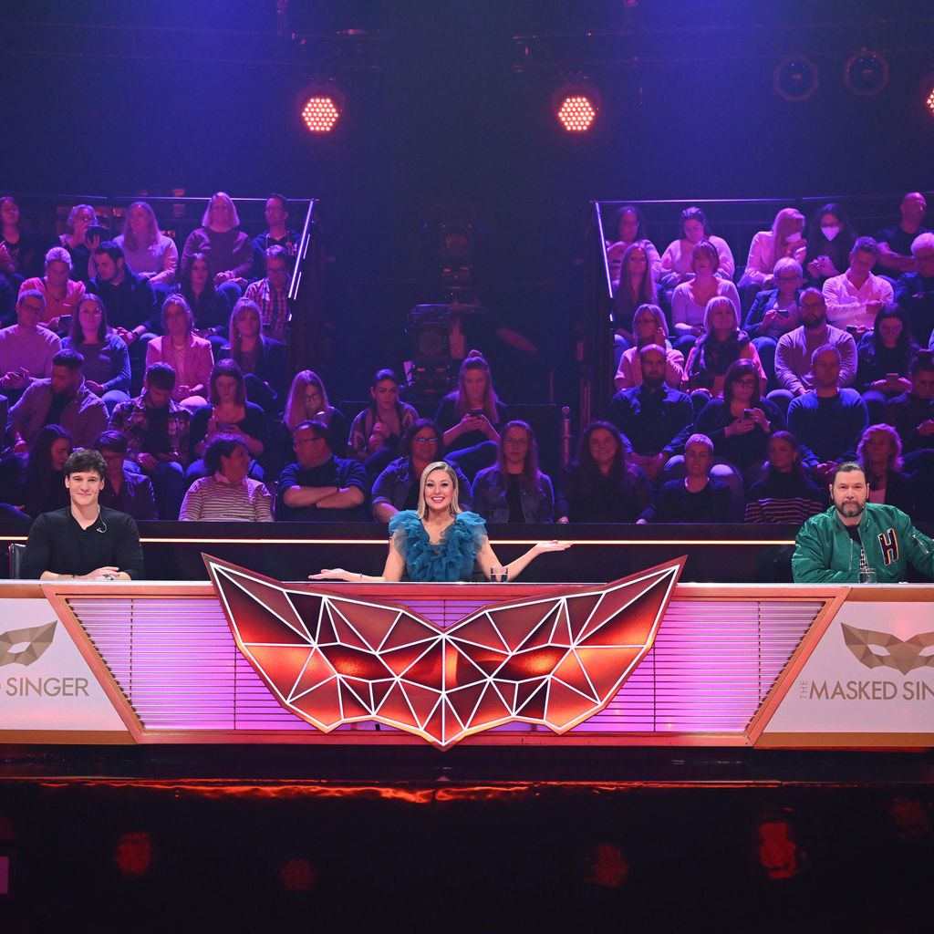 Das Rateteam in der ersten "The Masked Singer"-Show aus Staffel acht