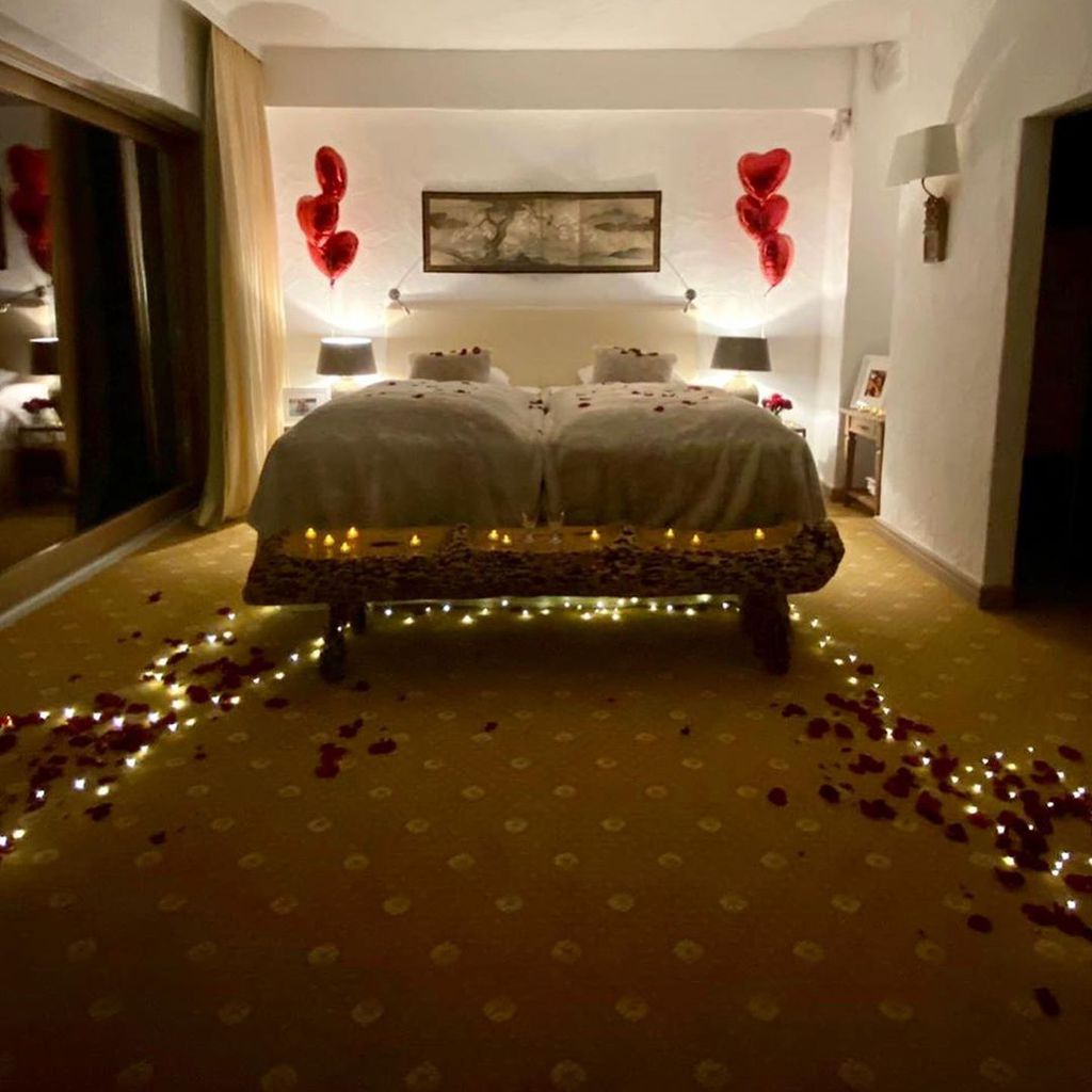 Das Schlafzimmer bei Mandy Langes Verlobung