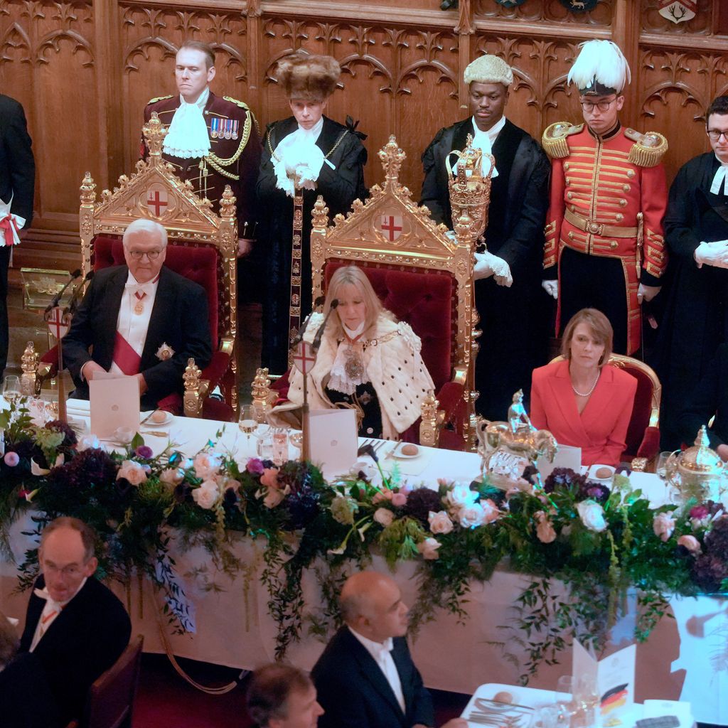 Das Staatsbankett im Guildhall während des Staatsbesuchs von Frank-Walter Steinmeier in London