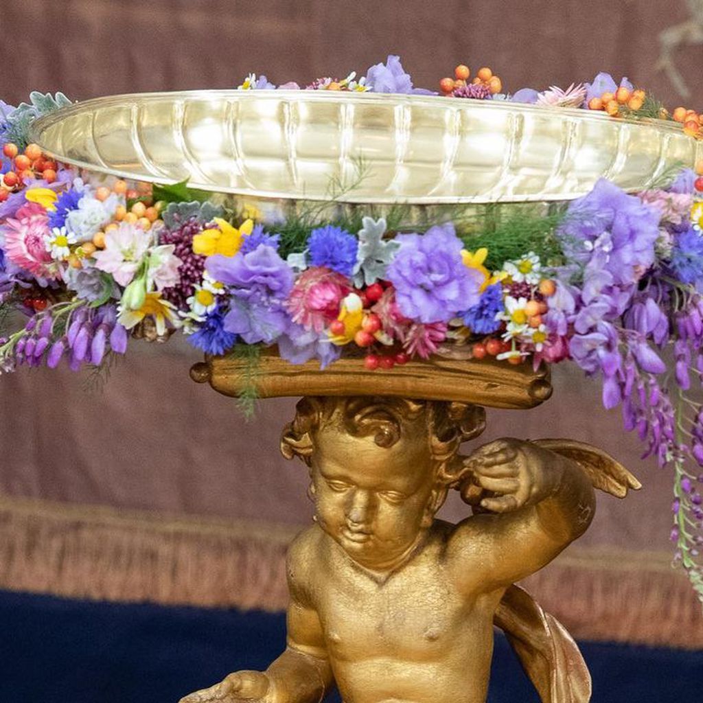 Das Taufbecken bei Prinz Julians Taufe