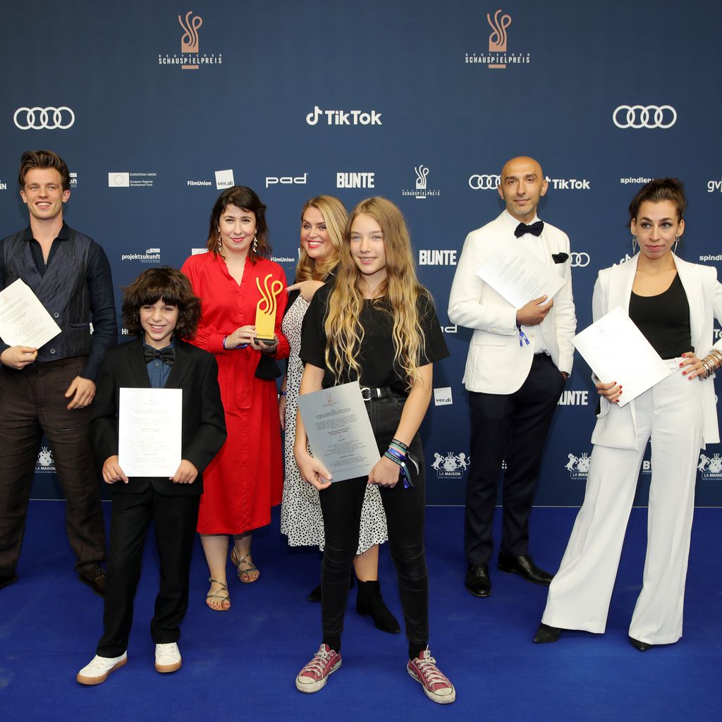 Das Team von "Kids Run" beim Deutschen Schauspielpreis 2020
