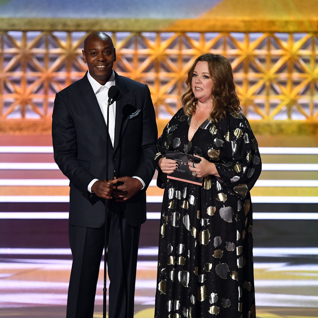 Dave Chappelle und Melissa McCarthy bei den 69th Annual Primetime Emmy Awards