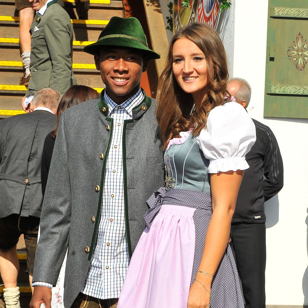 David Alaba und Katja Butylina auf dem Oktoberfest 2015