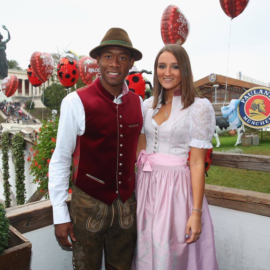 David Alaba besucht mit Katja Butylina das Oktoberfest 2014