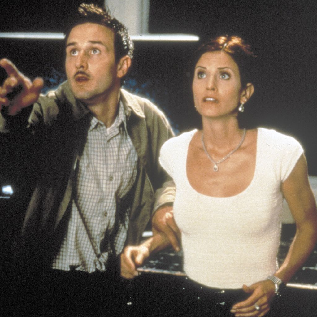 David Arquette und Courteney Cox in "Scream 2"
