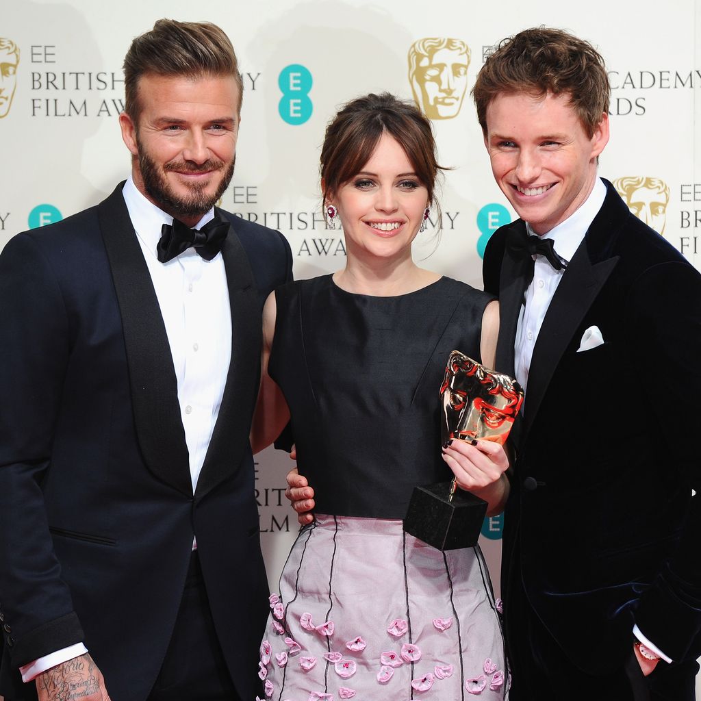 David Beckham, Eddie Redmayne und Felicity Jones