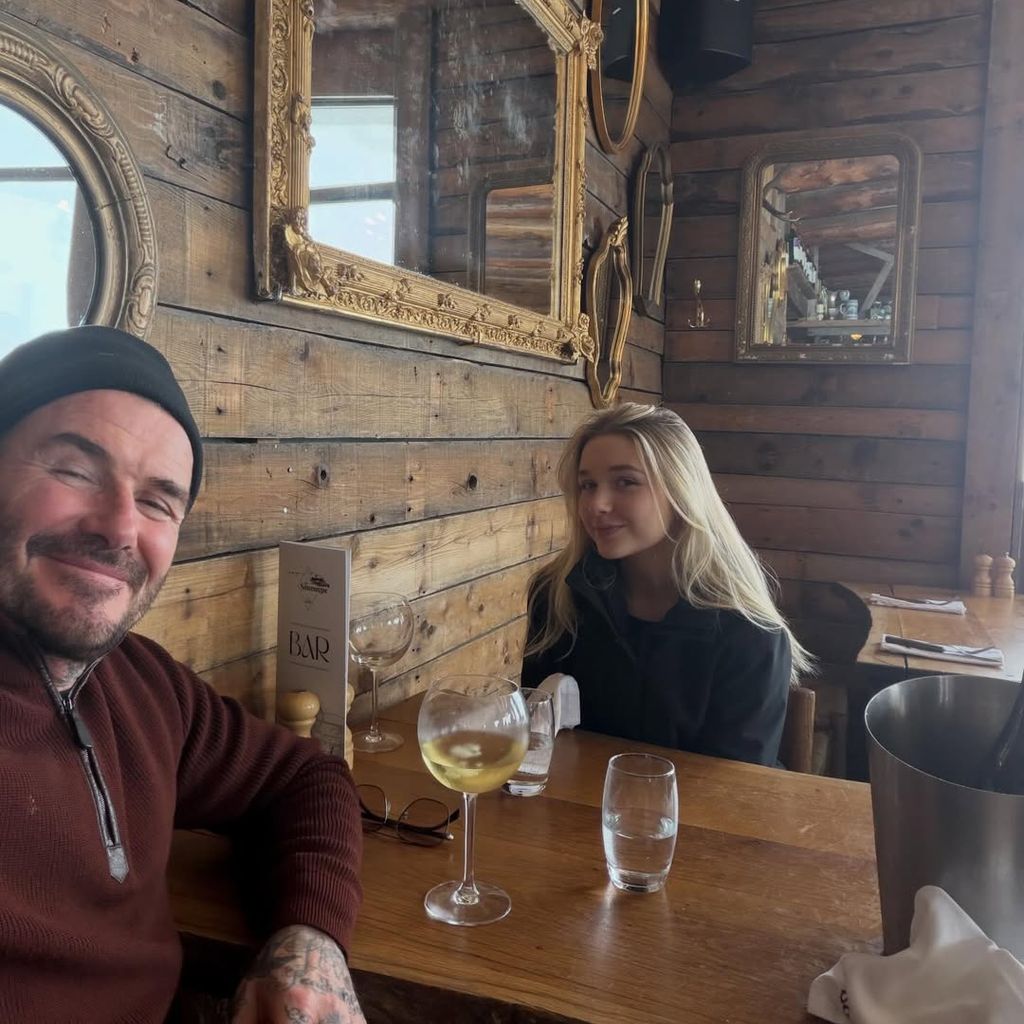 David und Harper Beckham, Februar 2026