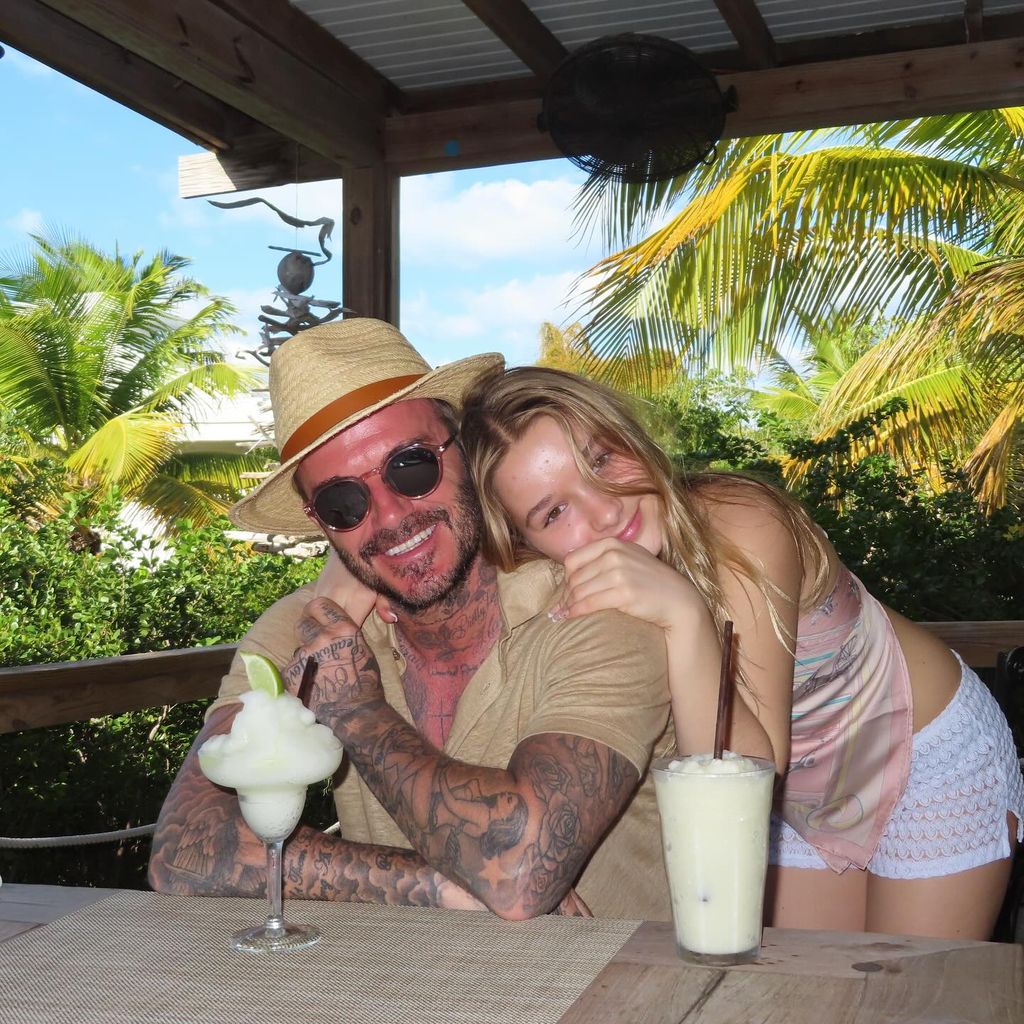 David Beckham und Harper Seven Beckham