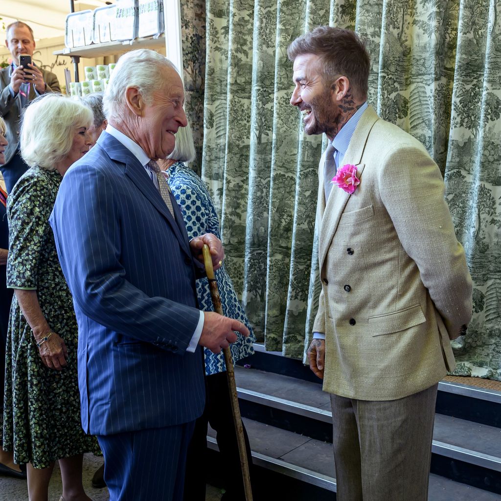 David Beckham und König Charles bei der Chelsea Flower Show im Mai 2025 in London