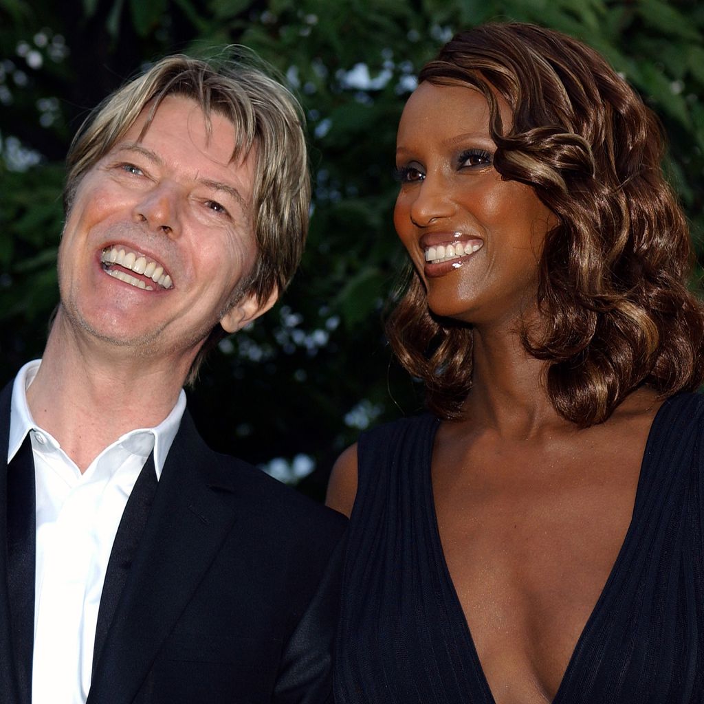 David Bowie und Iman, 2002 in London