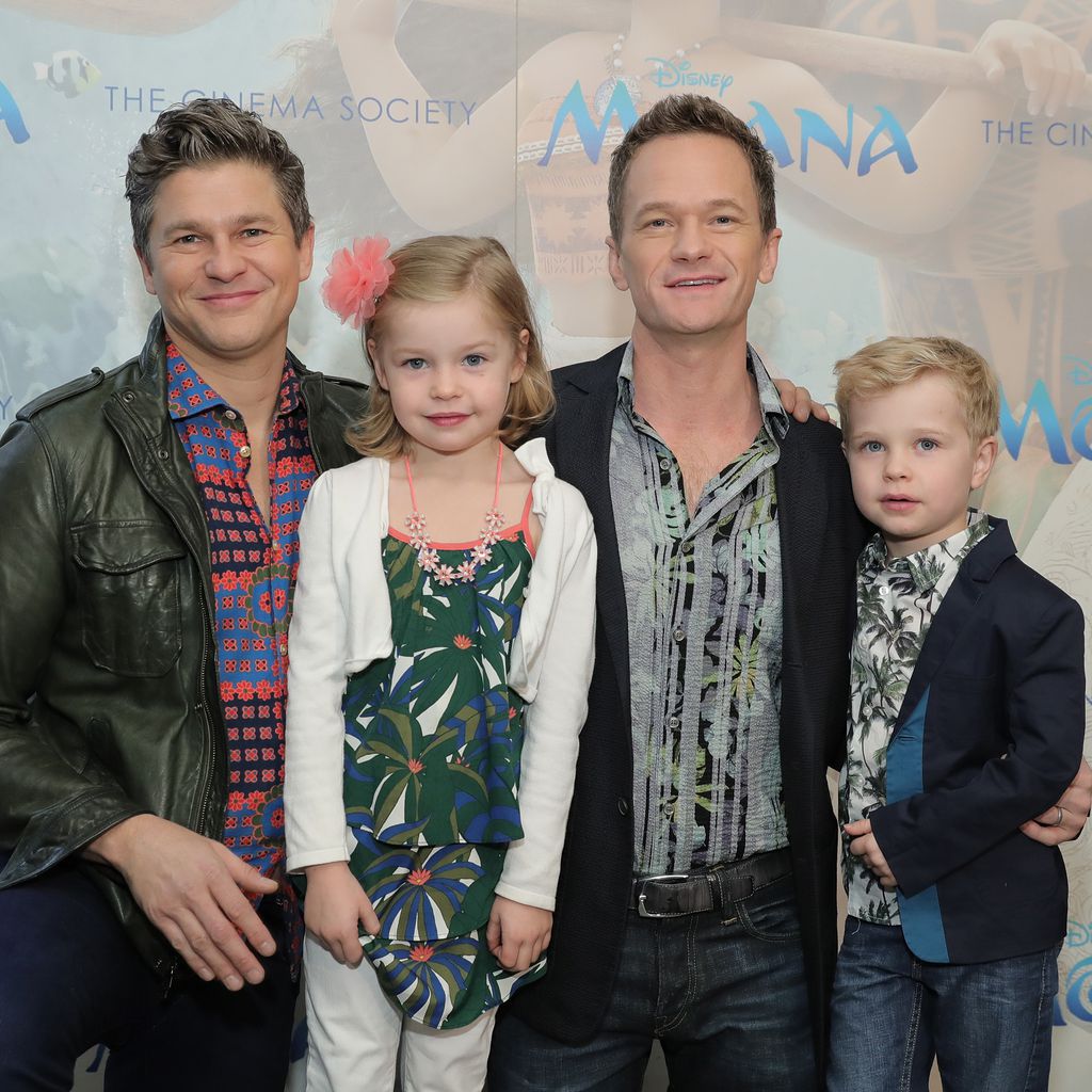 David Burtka und Neil Patrick Harris mit ihren Kindern Harper Grace und Gideon Scott Burtka-Harris