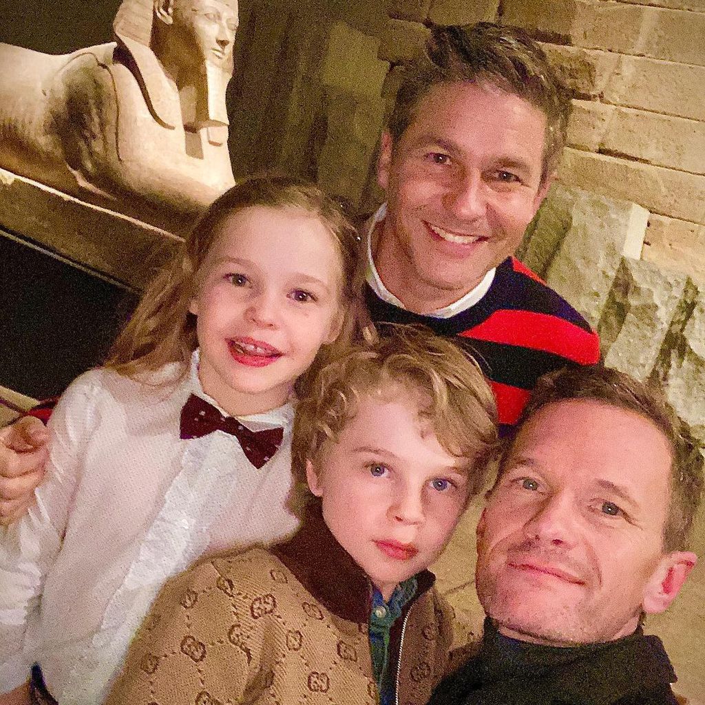 David Burtka und Neil Patrick Harris mit ihren Kindern Harper und Gideon