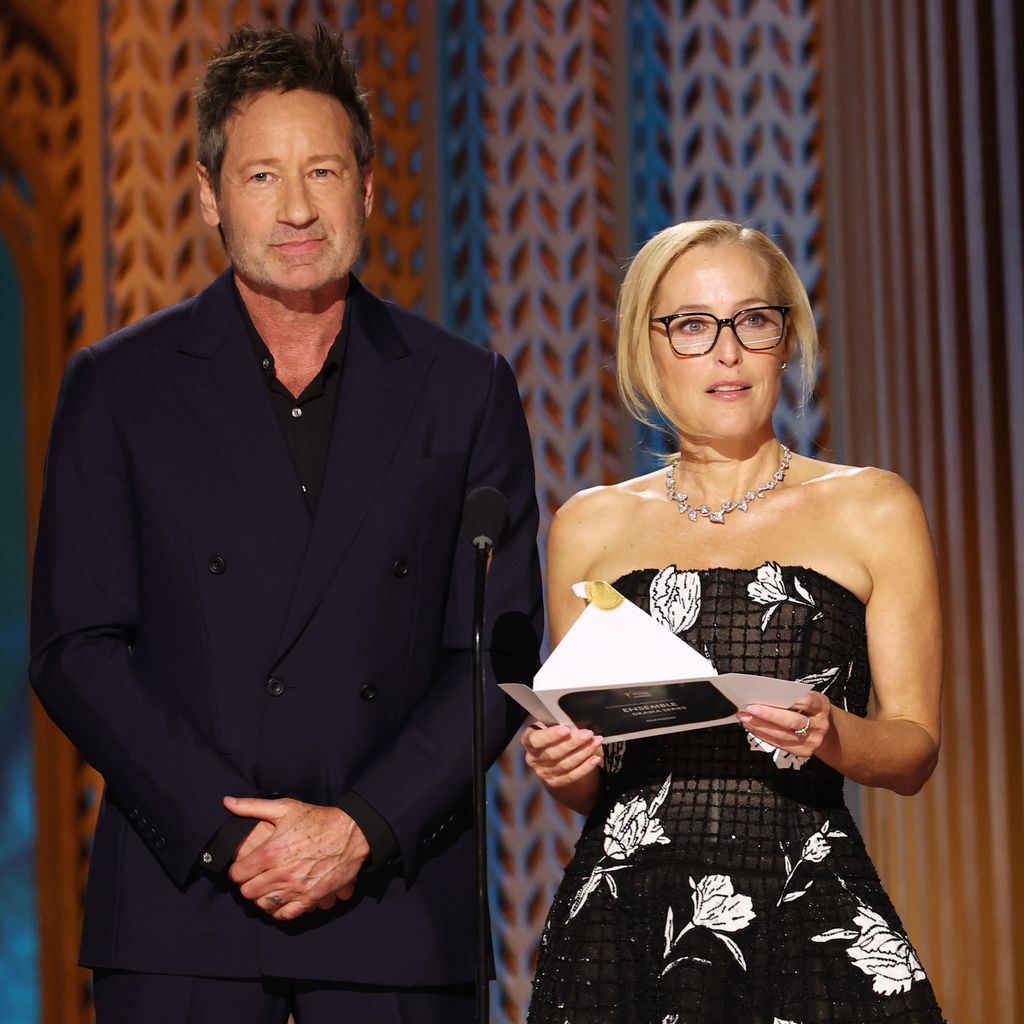 David Duchovny und Gillian Anderson, Februar 2025