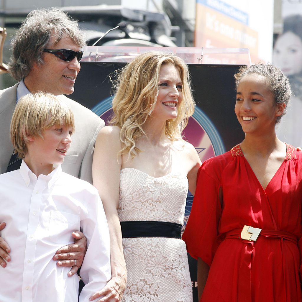 David E. Kelley und Michelle Pfeiffer mit ihren Kindern John und Claudia in Hollywood, 2007