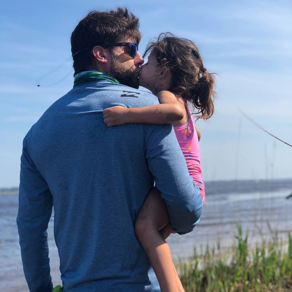David Eason mit Tochter Ensley, März 2020