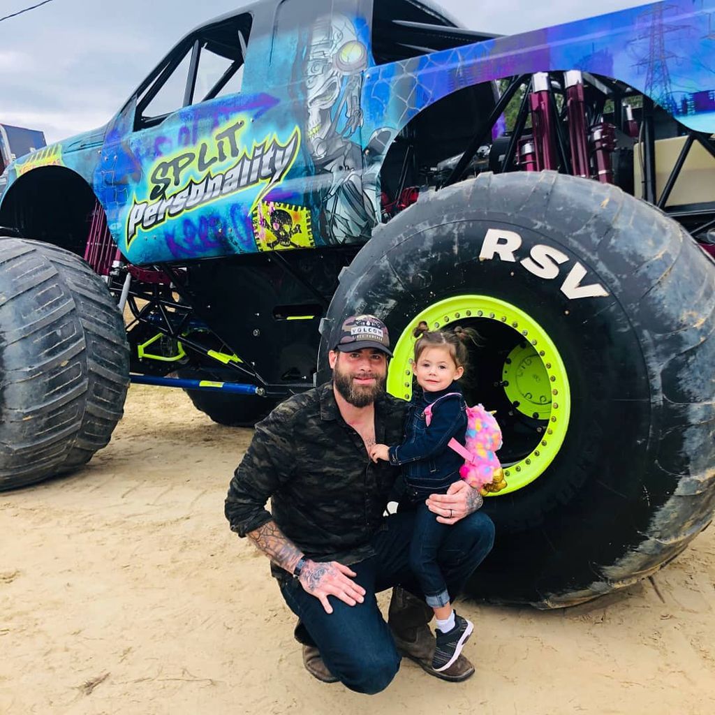 David Eason mit seiner Tochter Ensley Jolie, Oktober 2019