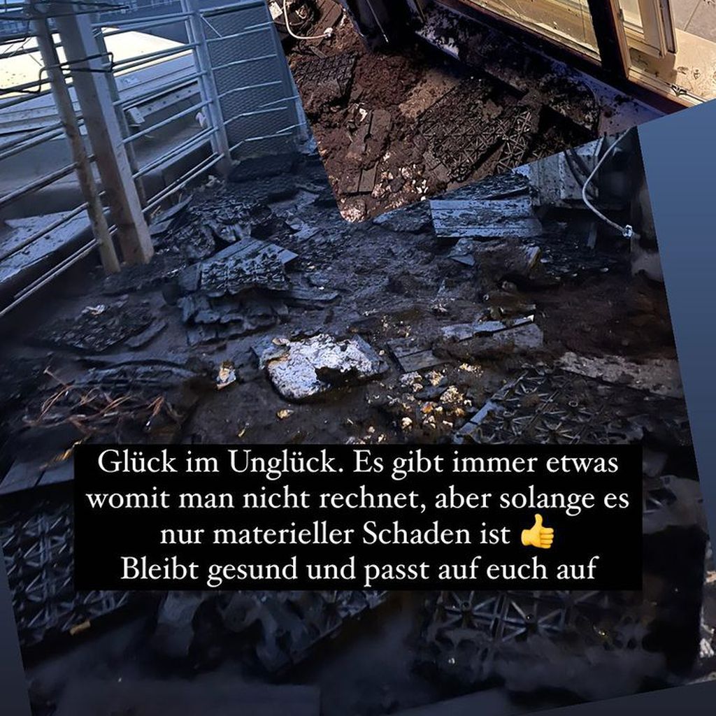 David Friedrichs Terrasse nach einem Brand