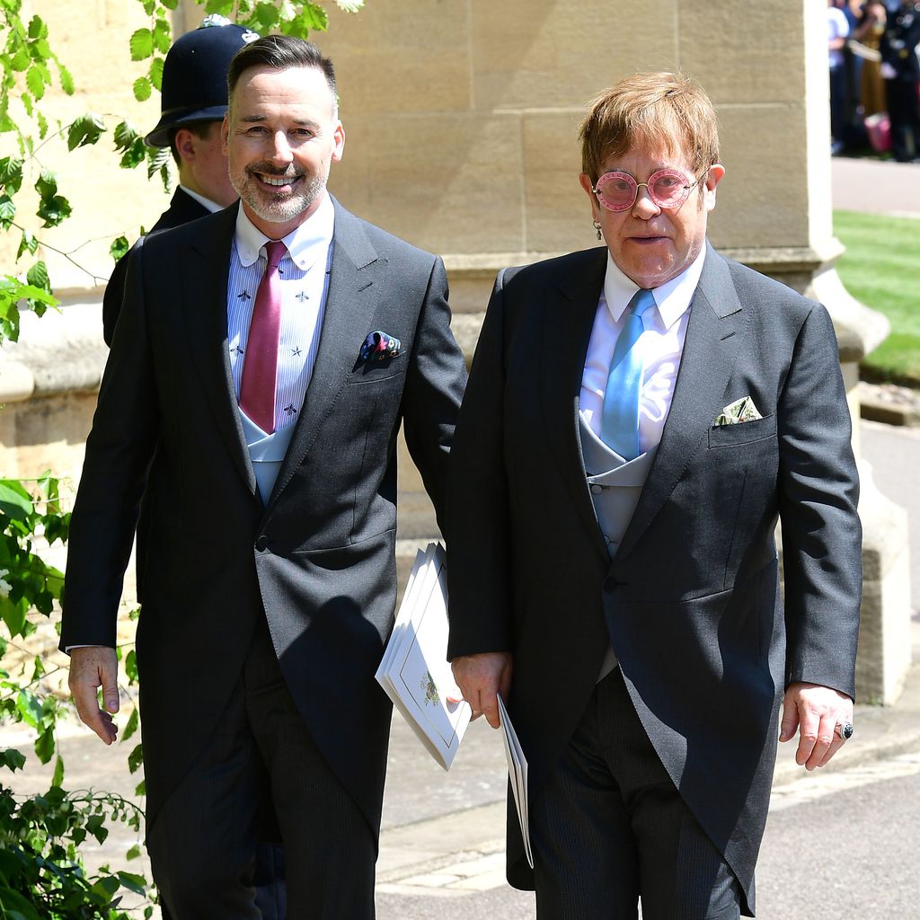 Elton John mit David Furnish auf Schloss Windsor