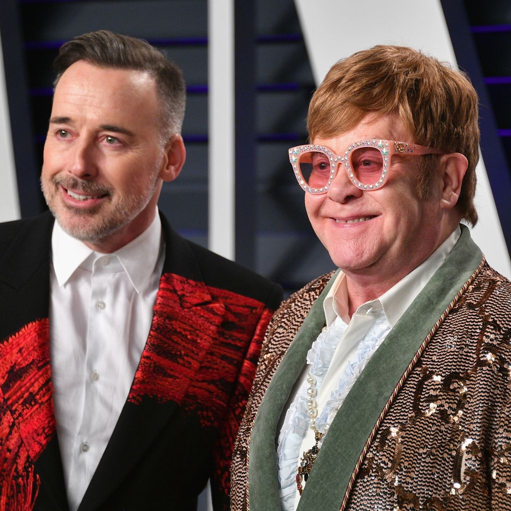 David Furnish und Elton John bei der Vanity Fair Oscar Party 2019