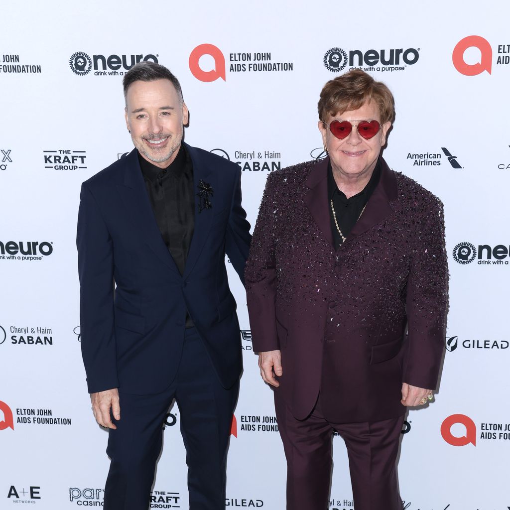 David Furnish und Elton John im März 2023