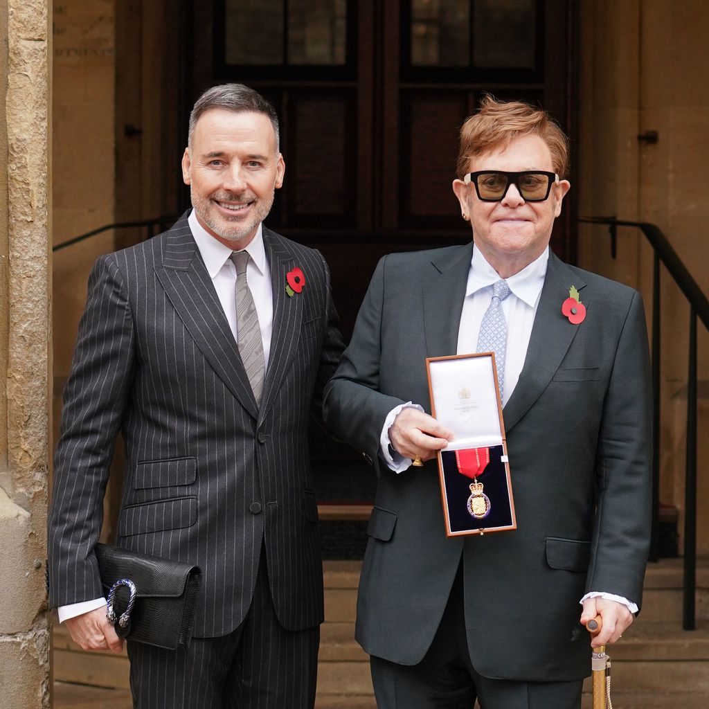 David Furnish und Elton John, November 2021