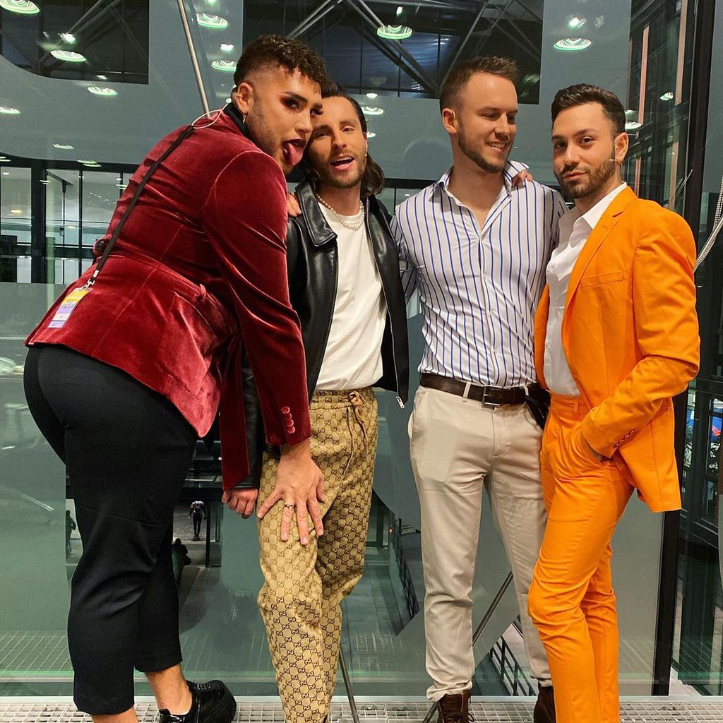 David, Gino, Lauritz und Andrea von "Prince Charming"