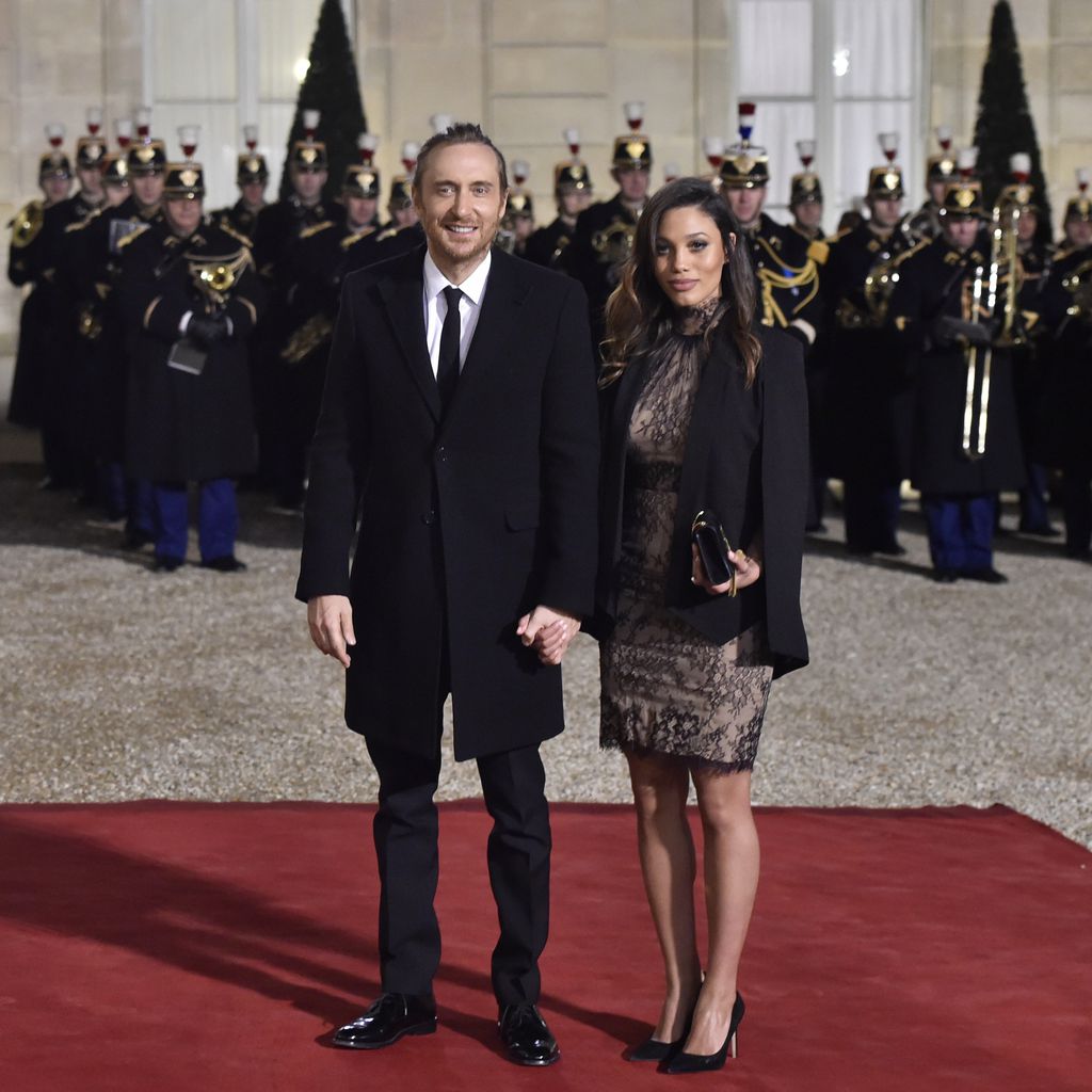 David Guetta und Jessica Ledon im Élysée-Palast in Paris