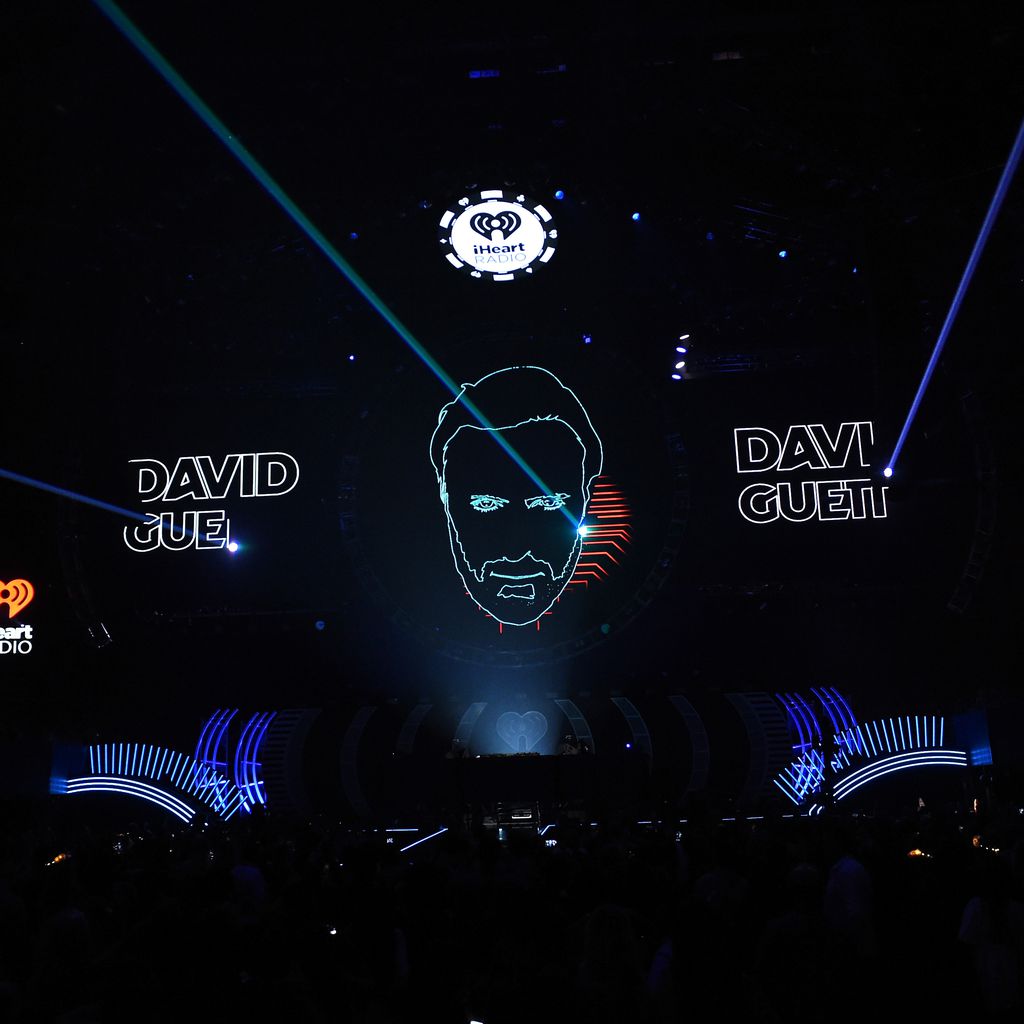 David Guettas Bühnenshow beim iHeartRadio Music Festival in Las Vegas 2017