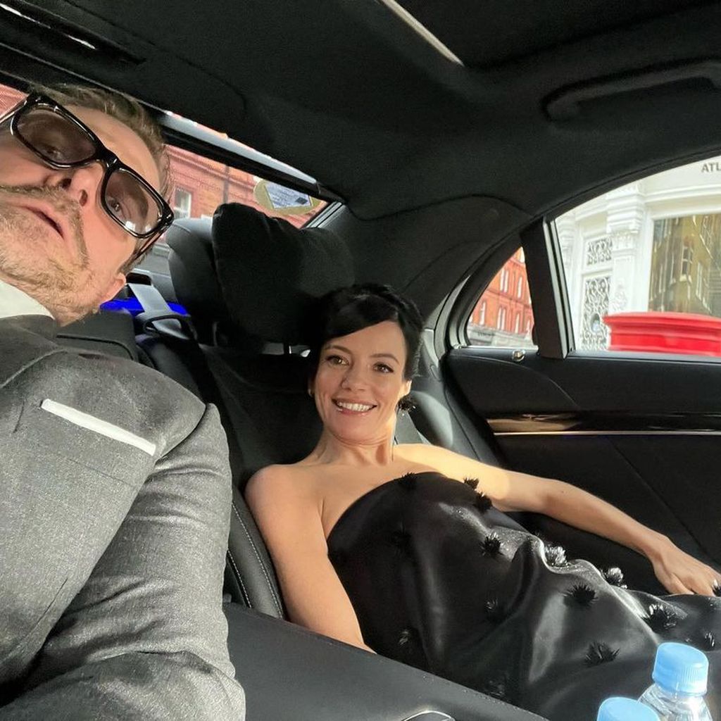 David Harbour mit Lily Allen, April 2022