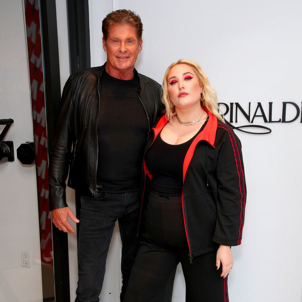 David Hasselhoff und Hayley Hasselhoff in der Marina Rinaldi Boutique, 2019
