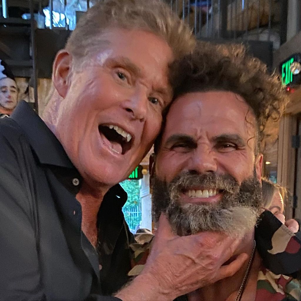 David Hasselhoff und Jeremy Jackson im Juli 2022