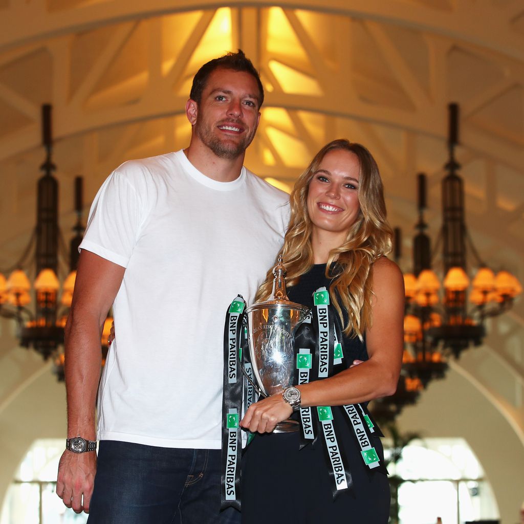David Lee und Caroline Wozniacki im Oktober 2017