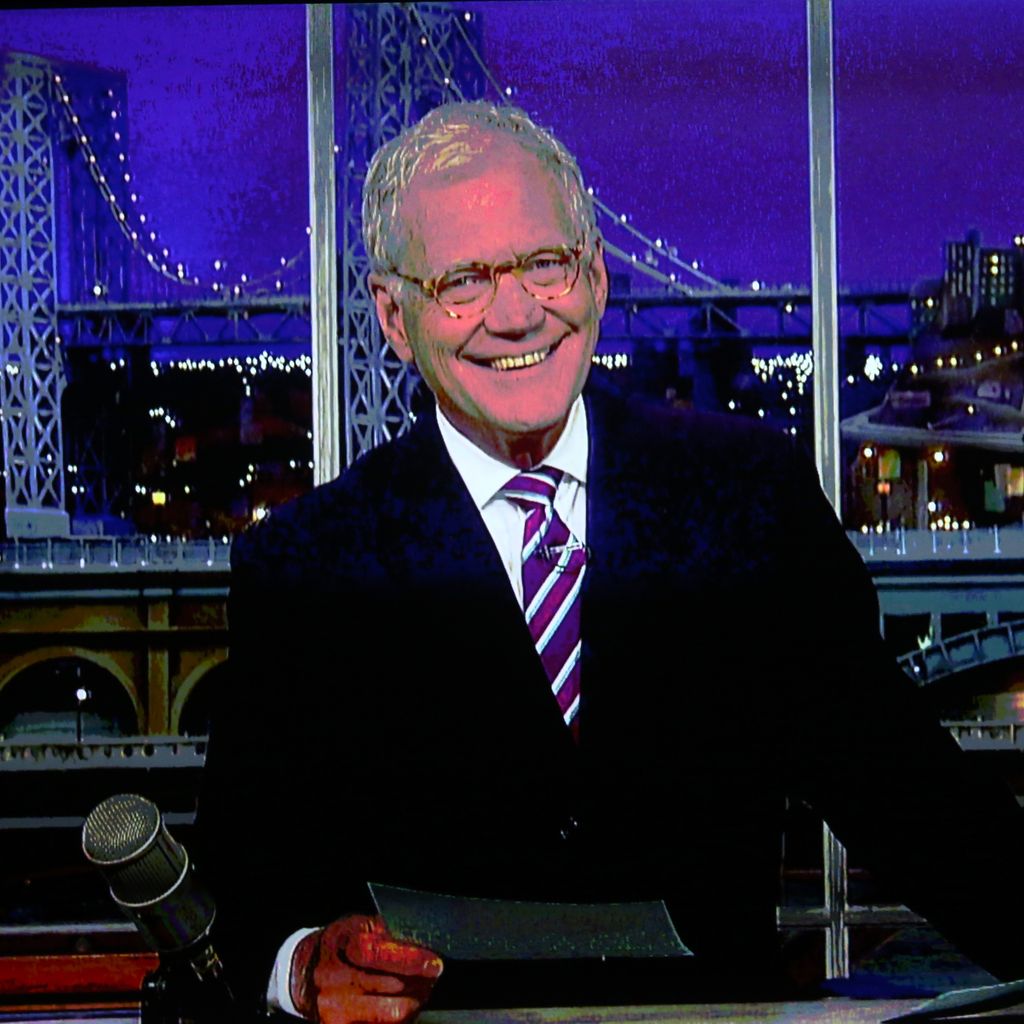 David Letterman moderiert die "Late Show" 2015