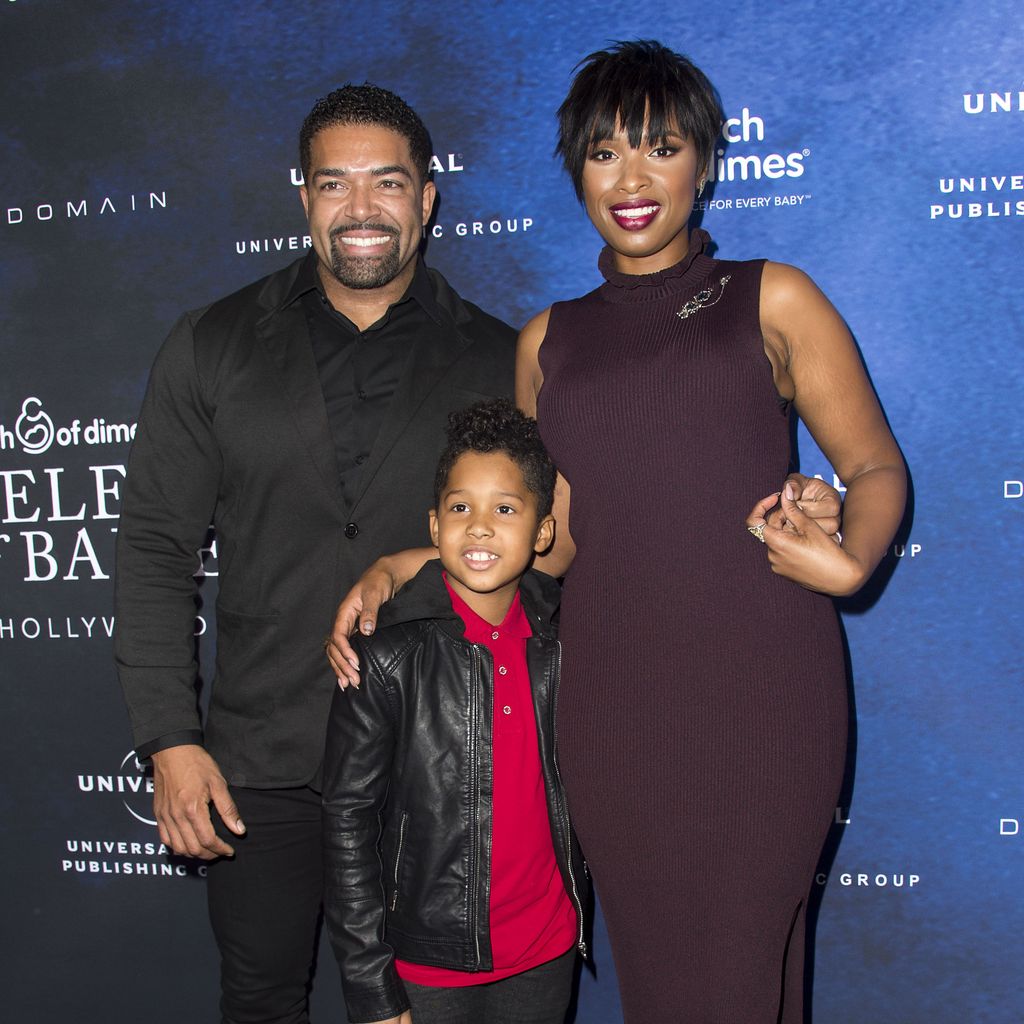 David Otunga, David Otunga Jr. und Jennifer Hudson im Dezember 2016